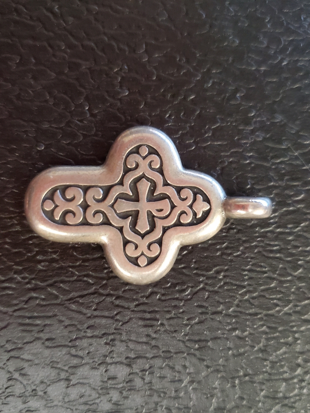 James Avery Silver Decorative Cross Pendant - Picture 2 of 3